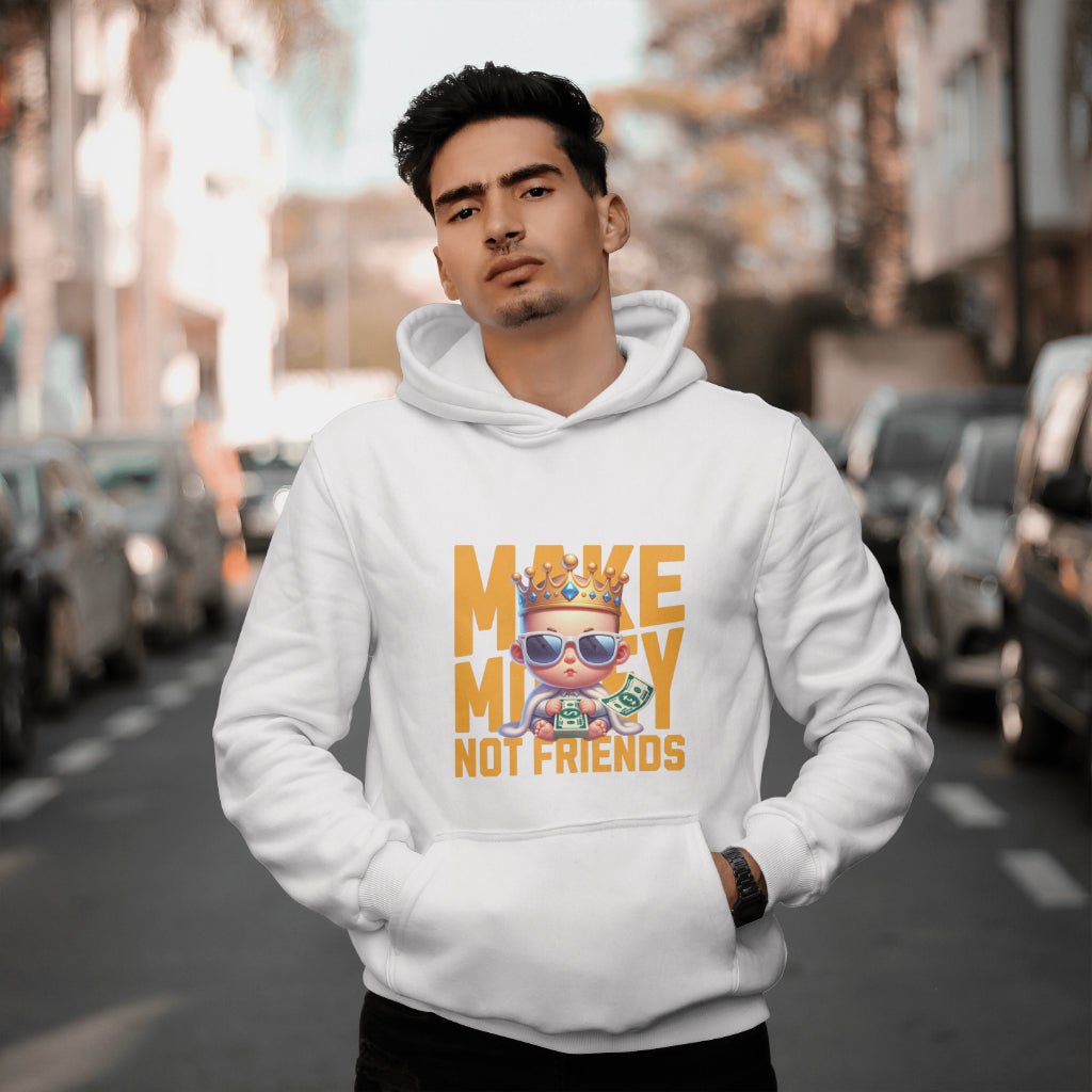 Make Money Not Friend Organic Cotton Hoodie by Worn & Wicked Co.