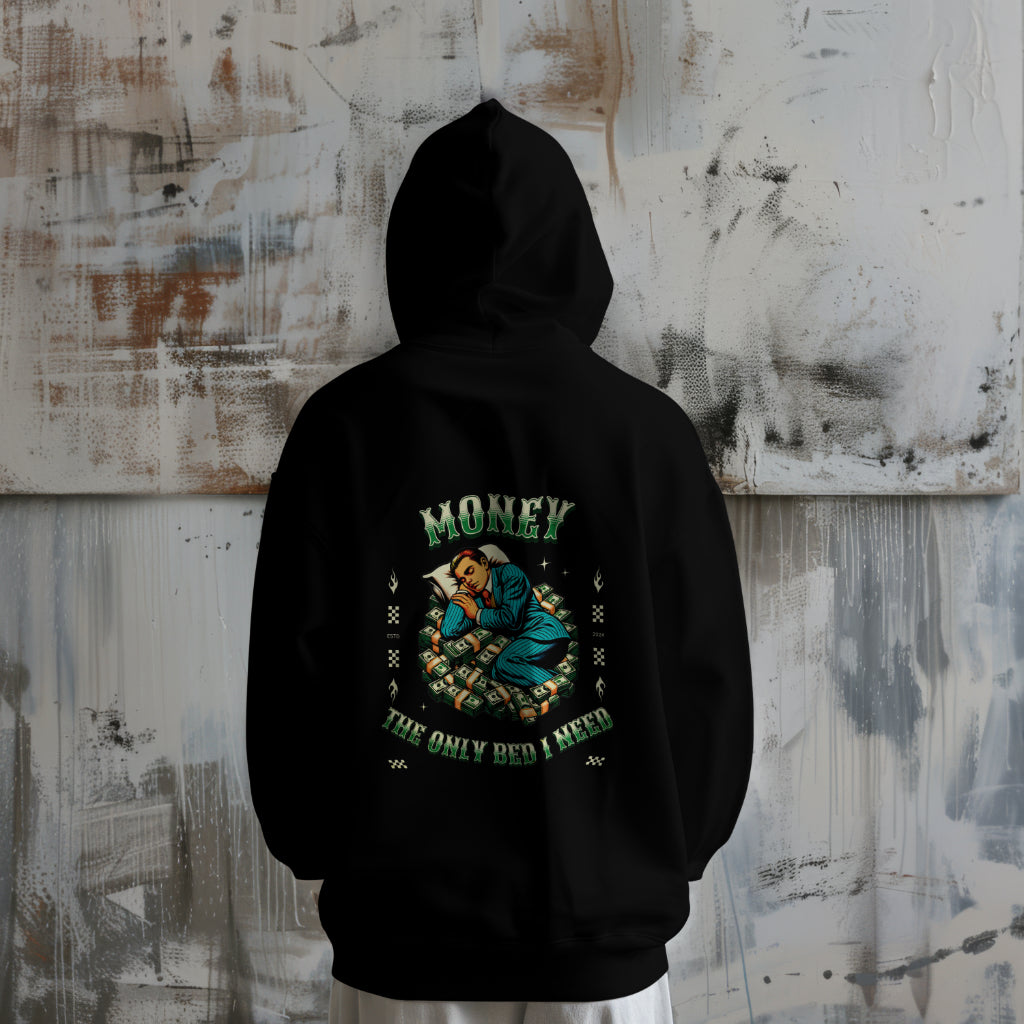 Money The Only Money I Need 100% Cotton Hoodie by Worn & Wicked Co.