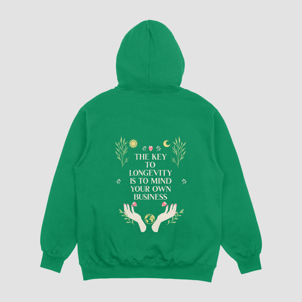 Mind Your Own Business 100% Organic Cotton Hoodie 