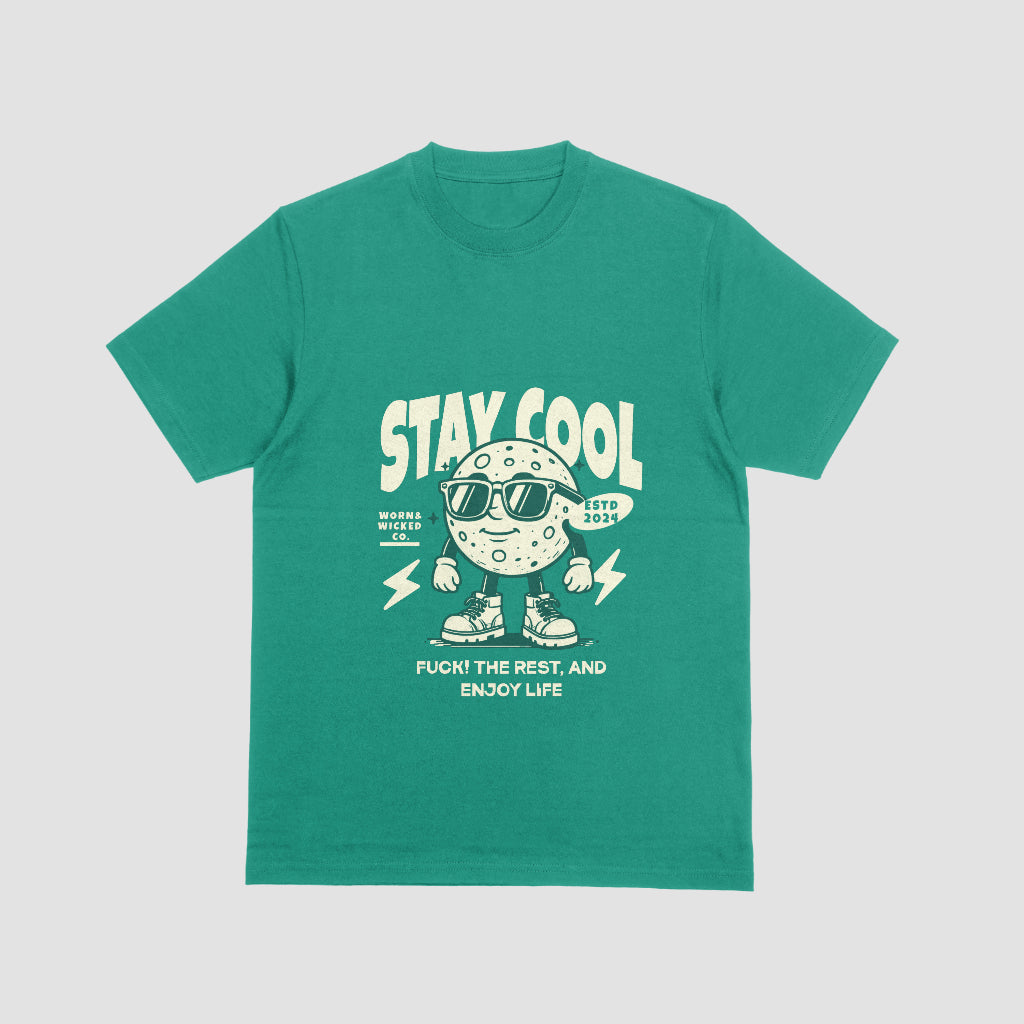 Stay Cool F*** the Rest 100% Cotton Hip-Hop T-Shirt by Worn & Wicked Co.