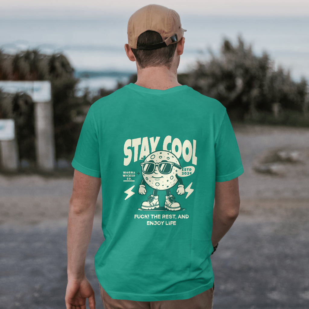 Stay Cool F*** the Rest 100% Cotton Hip-Hop T-Shirt by Worn & Wicked Co.